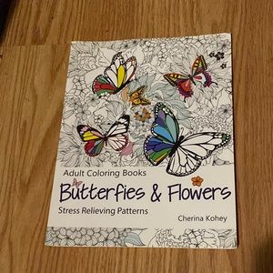 “Butterflies & Flowers” Adult Coloring Book
